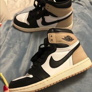 Nike Women's High-Top Sneakers - Black, White, Tan